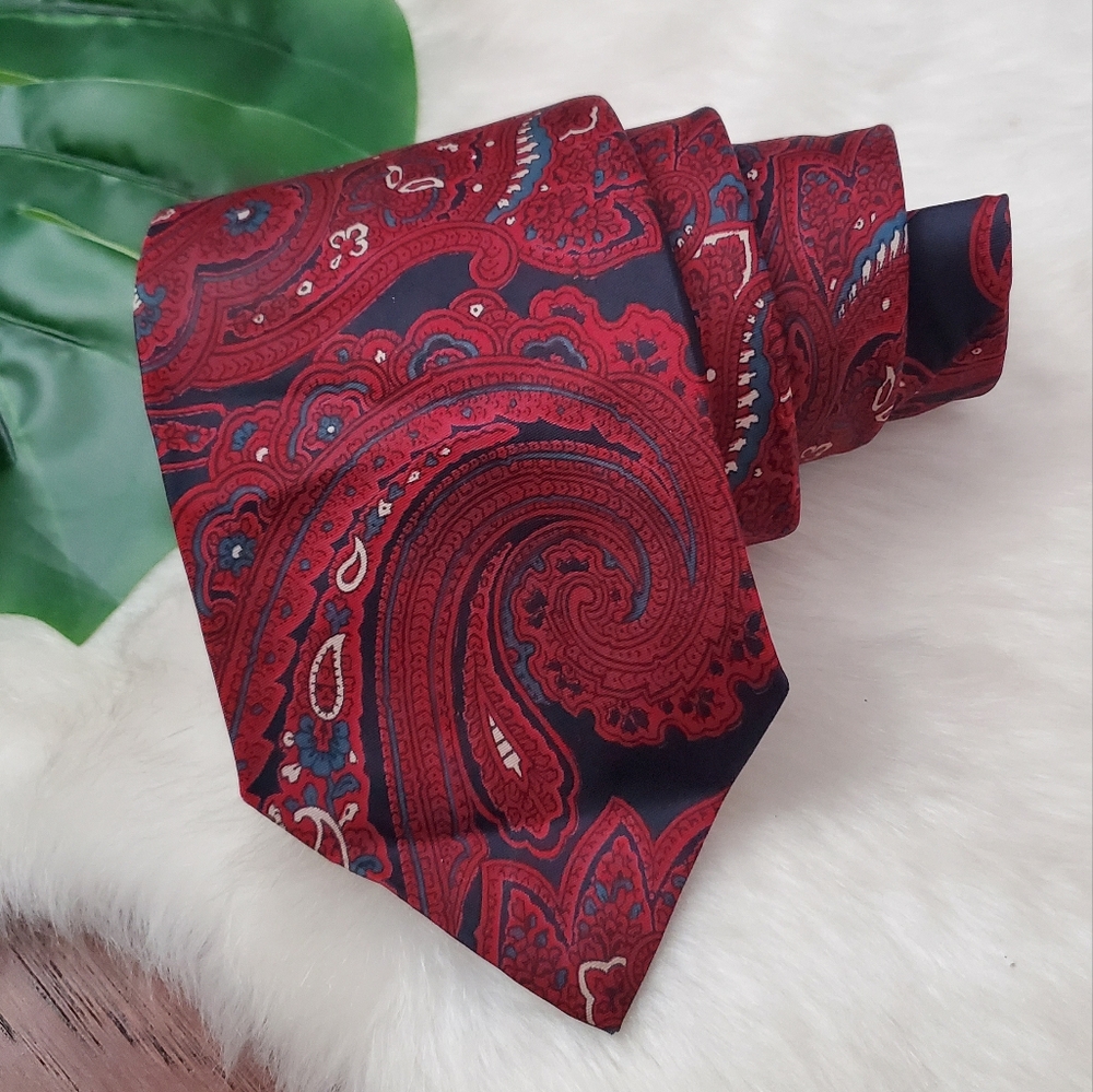 Vintage YSL Paisley Silk Tie